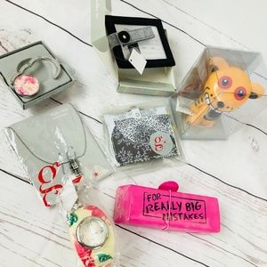 Gift Lot Watch Necklace Badge Purse Holder $86